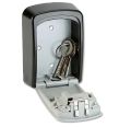 Key Lock Box Wall Mounted, AURURA 4 Digit Combination Lockbox for Outside, House Keys - 5 Keys Capacity, Key Safe Security Storage Lock Box for Indoor,  Outdoor, Garage, Garden, Store (1-Pack, Gray). 