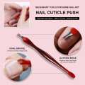 Nail Cuticle Knife Cuticle Trimmer Remover Pusher Stainless Steel Dead Skin Callus Removal Fork with Plastic Handle 4 Inch Nail Cleaner Tool for Fingernail and Toenail. 