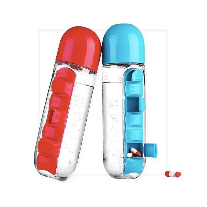 Pill & Vitamin Organizer Water Bottle Simplify Your Life