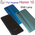 Back Glass For Huawei honor 10 Back Cover Housing with Rear Camera Lens For Honor 10 Battery Door Back Cover COL-L29 Replacement. 