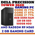 De!! Precision TOWER 3620 , CORE i5 7th , CORE I7 6th, CORE I7 7th, 8GB DDR4 RAM, 128GB SSD, 500GB HDD, 2GB GRAPHIC CARD. 