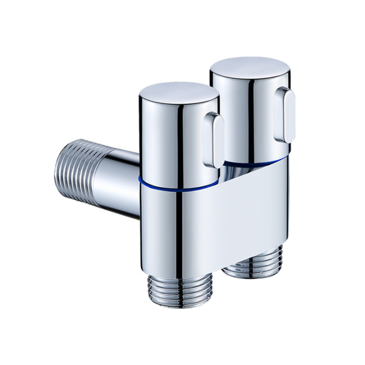 Mini Faucet 1Into2 Out Dual Control for Washing Machine and Toilet-B
