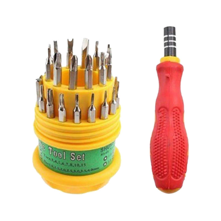 Jackly 31 in 1 - Universal Magnetic Screw Driver Tool Kit - Multicolour