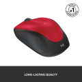 Logitech M235 Wireless Mouse (RED). 