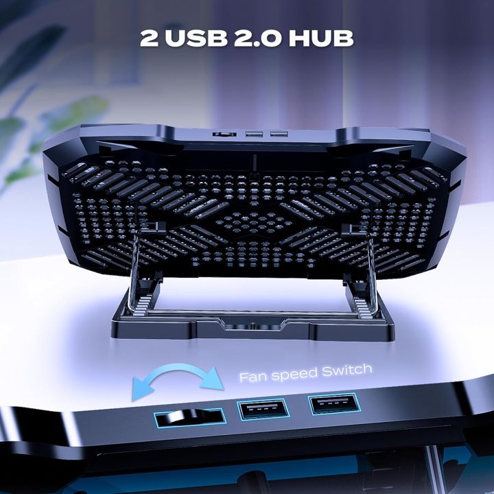 F2 PLUS COOLCOLD GAMING COOLER 3 BIG FANS COOLING PAD