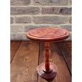 Wooden Coffee Table Round Spring Basket Carving Art Hand Crafted Furniture & Decor. 