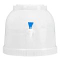 Mini Non Electric Water Bottle Dispenser - Portable - Manual - White - Plastic - 11inch x 10 inch (W*H) - For 19 liter water bottle. 