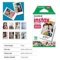 FUJÎFILŁM INSTAX Mini Instant Cameras Credit Card-Sized Prints ISO 800/30 Film, 10 Sheets-Pack.. 