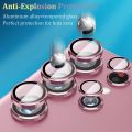 Samsung Galaxy S22 Ultra Camera Lens Protector, 9H Tempered Glass Camera Cover Screen Protector Metal Individual Ring for S22 Ultra 5G 2022 Release (Burgundy). 