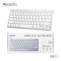 Yesido Wireless Keyboard Bluetooth 2.4G dual-mode mobile phone flat panel multifunctional external keyboard For ipad Tablet. 