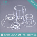 【Miga Plaza】 Lamp Lampshade Shade Wire Frame DIY Guard Ring Light Cage Holder Bulbpendant Drum Table Metal Vintage Cover Round Ceiling Iron. 