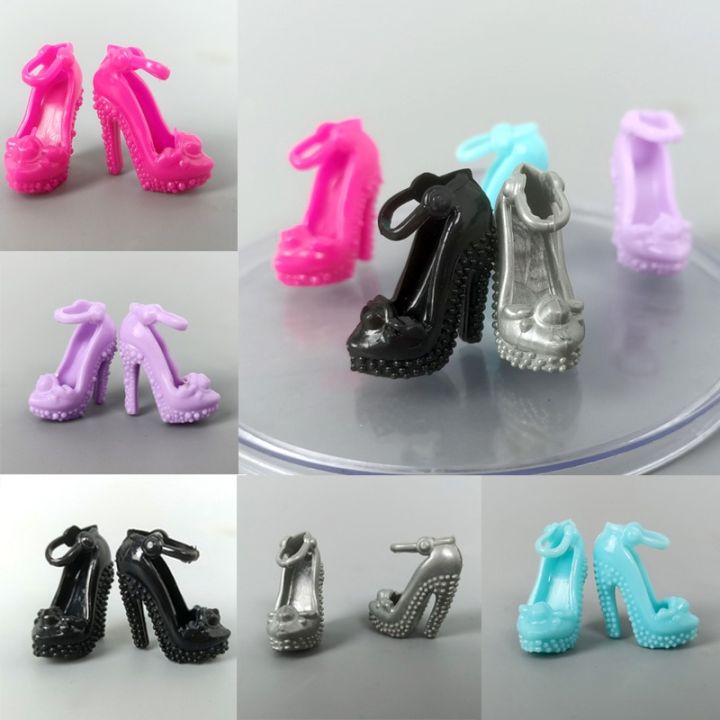 【Simple 3C】Mix Color Random High Sandals Boots Doll Shoes for Barbie for 1/6 BJD Dolls 11.5" Accessories Girl Kid Toy
