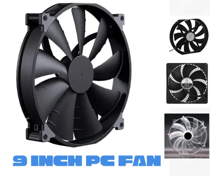 Large Size (9 INCH) Air Flow Computer Case Fan,230X200X30mm 12V Mute ...
