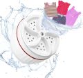 Mini Washing Machine USB Rotating Turbine Portable Washing Machine For Socks Small Rags, Towel washer, Underwear Wash Dishes for Travel, Camping, Business Trip. 