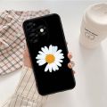 For Tecno Spark Go 2024 Case + Flower Chrysanthemum Support Ring for Fall Prevention for Tecno Spark Go 2024 Back Cover. 