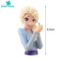 Green Home Elsa Figure Half Body Elsa Princess Statue Model Cartoon Action Figure. 