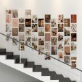 Pack of 40 Brown Aesthetic Wall Collage Kits - High-Resolution Prints. 