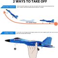 HW-33 RC Airplane,Flying Jet 2.4GHhz 2 Channel Remote Control Plane, Remote Control jet with Gyro Night Lights and Rechargeable Battery, Easy to Fly for Adults, Kids DUAL BATTERY. 
