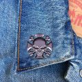 Iron Cross Skull Brooch Skull Shield Insignia Rock Steam Punk Accessories Fashion Jewelry for Friends Backpack Shirt Accessories. 