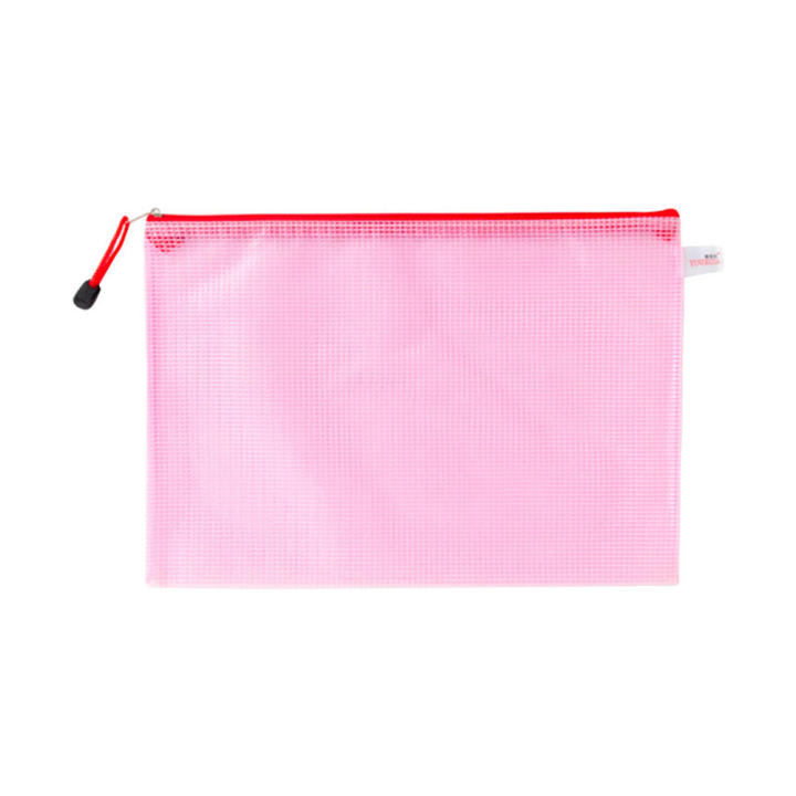 Zipper closure Zip file folders  A4 size Mesh material Mesh zipper pouch Waterproof Pencil eraser case Document bag for School students Office workers Cosmetics storage Travel organization Stationery