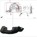 PRIUS 1.5 Fender Shield  ( 2 ) pieces ( save your car from rust ) both front side RH & LH black colour for Toyota prius 1.5. 