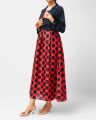beautiful polka dots frock with jacket for women and girls available in different colors. 