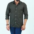 Denizen L/S Woven Shirt Green Olive Shirts Men 30868-1184. 
