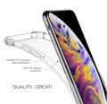 iPhone X/Xs Back Cover Transparent Soft Bumper Clear 6D Silicon Jelly Back Case Imported. 