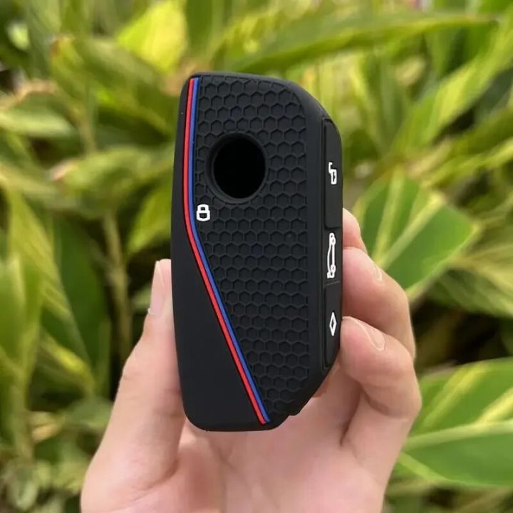 Silicone Car Key Case Cover Protect Shell Fob For BMW I7 X7