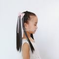 Cute kids' Curly Straight Wig Children's lovely bow headdress. 