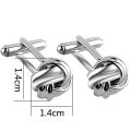 1 Pair Wedding Cuff Button Alloy Jewelry Shirt Cufflinks Men's Fashion Business Party Decor. 