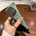 Personalised custom name soft leather phone case for iPhone 14 Pro Max 13 12 11 x xs XR 7 8 plus Korean style shockproof cover. 