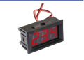 Digital DC Voltmeter 2 Wire 3-Digit LED Display Panel Volt Meter 5-120V. 