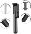 3 IN 1 R1 (WITHOUT LIGHT & WITH LIGHT) Wireless Selfie Stick Tripod Stand and Bluetooth Shutter Videos Photography Traveling. 