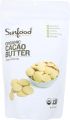 Sunfood Superfoods Organic Cacao Butter. 100% Pure Cacao Bean Oil, Chocolate Taste. Keto Coffee, Smoothies, Dessert, Ice Cream. Ideal for Cooking & Baking. Use as Skin-Care For Healthy Glow . 300 grams Bag. 