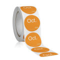 500pcs/roll Round Date Month year Sticker Labels DIY Creative Office Sticky Notes Planner Notebook Index Stationery Stickers. 