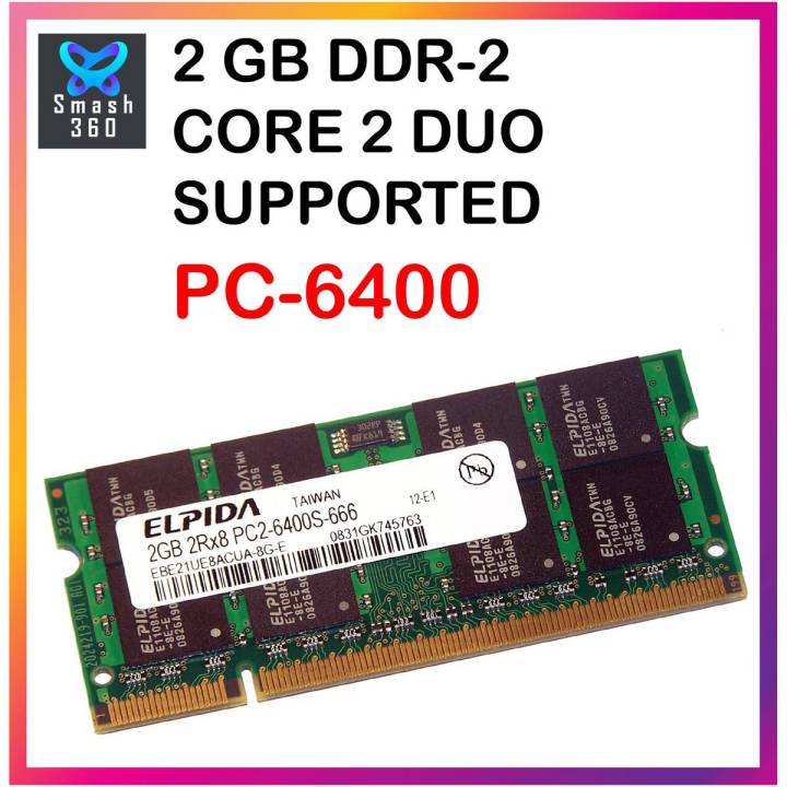 2GB DDR2 RAM FOR LAPTOP PC2-6400 BUSS DDR 2  2 GB RAM