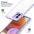 For Motorola G72 Phone Case，Frame Transparent Shell TPU 3 in 1 Back Cover. 