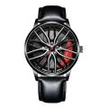 Fashion Fully Automatic Movement Watch Men's Vacuum Plated Wheel Style Non Mechanical Watch (does not rotate). 