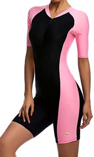 Women%20Half%20Swimming%20Suit%20Half%20Sleeves%20Two%20Tone%20Front%20Zipper%20-%20Image%203