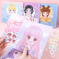 Dress Up Sticker Kids Lovely Angel Elf Girl Quiet Book Princess Style Dolls Change Clothes Scrapbooking Craft Kids Make Up Gift for Girl Educational Toys Handicraft Girls Gift. 