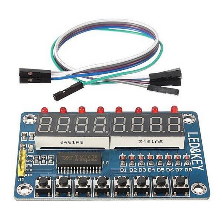 Digital 8-Bit TM1638 LED Module For Arduino PIC AVR Raspberry PI