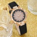Fopul mall 6pc Set Elegant Female Bracelet Watches Women Watches Diamond Casuals Fashion Watches for Women & girls Gift Birthday Party. 