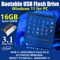 WINDOWS 11 With USB Flash Drive BOOTABLE 3.1. 