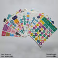 12 Sheets Planner Stickers Monthly Tabs for DIY Calendar, Weekly Daily Planner Stickers Work Planning Budget. 