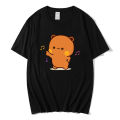 SAKURA Anime Cartoon Panda Bear Bubu and Dudu T Shirt Kawaii Graphic Printed T Shirt Fashion Crew Neck Plus Size T Shirt Women. 