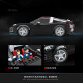 Quanguan 100273 Baoshijie 911 sports car model children's intelligence assembly block toy. 