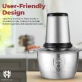 Energy Saving Meat Chopper - Meat Chopper - Stainless Steel Chopper Machine For Meat - Chopper Machine - Powerful Motor With High Speed - Meatgrinder - Multi Functional Chopper - 3 Liter & 2 Liter - Easy To Use. 