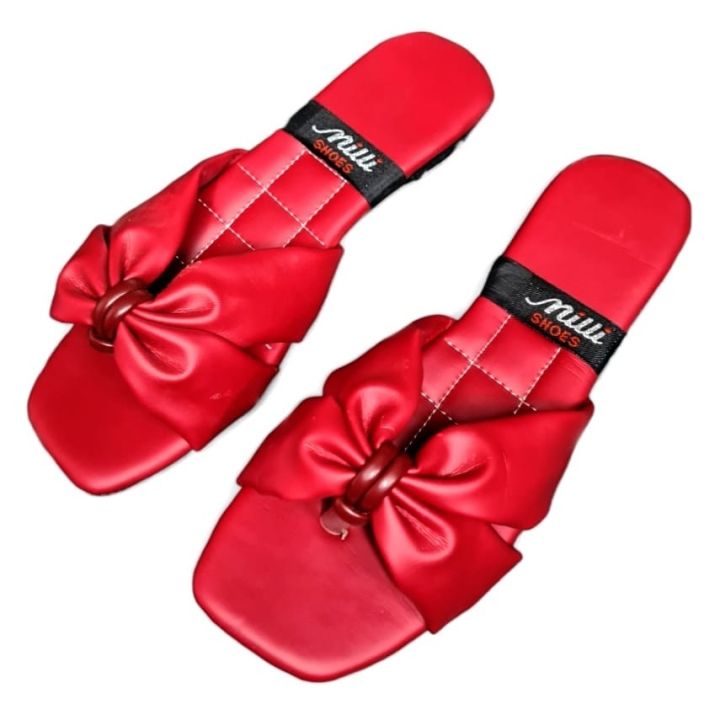 Women Flat-bottomed Bow Knot Color Matching Slippers, Fashion Open Toe Comfy Beach Roman Flat Sandals, Ladies Female Slope Pool Beach Travel Lazy Slip On Single Shoes, Women's Slim Tropical Flip Flops