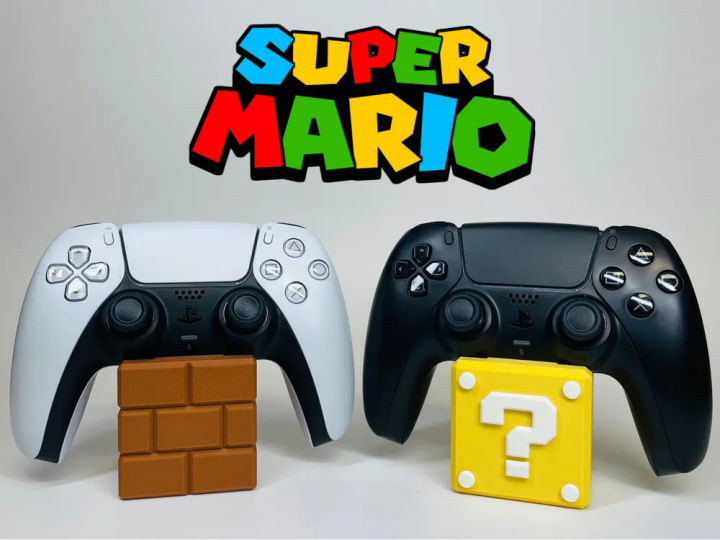 Super Mario PS5 Controller Stand – Secure Your Controller in Style with this Iconic and Fun Mario-Inspired Design!
